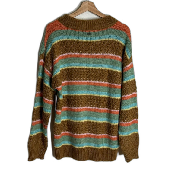 Hurley ladies pullover cozy argyle crewneck sweater size medium - Picture 9 of 10